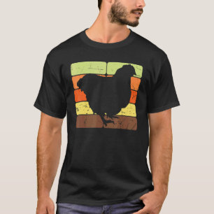 Retro-Hühner Geflügel Henne Hühner Küken Vogel Huh T-Shirt