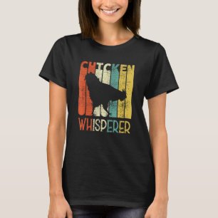Retro Hühnerflüsterer Lustiger Hühnerbauer T-Shirt