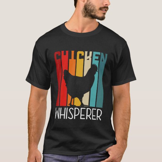 Retro Hühnerflüsterer T-Shirt (Vorderseite)