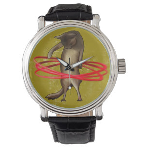 Retro Hula Cat - Watch Armbanduhr