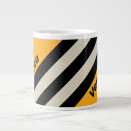 Retro Hummel Summenstreifen mit Namen Jumbo-Tasse