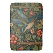 Retro hummingbird art nouveau boho chic badematte (Vorderseite Vertikal)