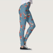 Retro Hummingbird Muster 2 Leggings (Rechts)