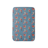 Retro Hummingbird-Muster Badematte (Vorderseite Vertikal)