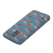 Retro Hummingbird-Muster Case-Mate Samsung Galaxy Hülle (unten)