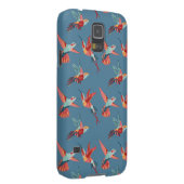Retro Hummingbird-Muster Case-Mate Samsung Galaxy Hülle (Rückseite/rechts)