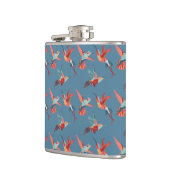 Retro Hummingbird-Muster Flachmann (Links)