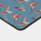 Retro Hummingbird Pattern Schreibtischunterlage (Ecke)
