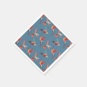 Retro Hummingbird Pattern Serviette (Ecke)