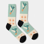 Retro Hummingbird Socks Socken (Rechts)