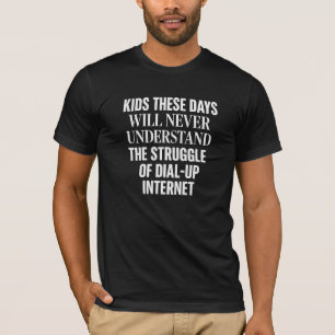 Retro-Humor-T-Shirt für Dial-Up-Internet-Kampf T-Shirt