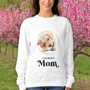 Retro Hund MAMA Personalisiert Puppy Pet Foto Sweatshirt