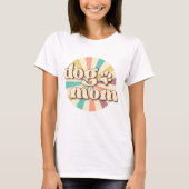 Retro Hund Mama T-Shirt (Vorderseite)