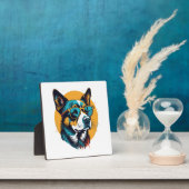 Retro Hund mit Sonnenbrille Fotoplatte (InSitu)