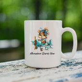 Retro-Hund-Pilot-Tasse Kaffeetasse