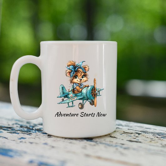 Retro-Hund-Pilot-Tasse Kaffeetasse