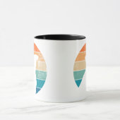 Retro Hund Silhouette Tasse (Zentrum)