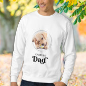 Retro Hund VATER Personalisiert Puppy Pet Foto Sweatshirt