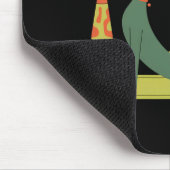 Retro-Hunde im Stil der Mitte des 20. Jahrhunderts Mousepad (Ecke)