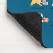 Retro-Hunde Sprachtherapeut slp Sprache Mousepad (Ecke)