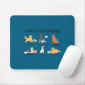 Retro-Hunde Sprachtherapeut slp Sprache Mousepad (Mit Mouse)