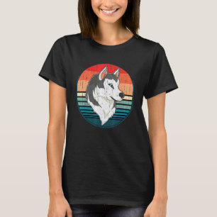 Retro-Hundebesitzer Haustier Tier Hund Sibirische T-Shirt