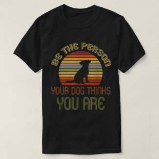 Retro-Hundefan positiv zitierte Kunst T-Shirt
