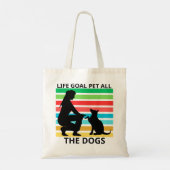 Retro-Hundefreund-Tasche Geschenk Tragetasche (Rückseite)