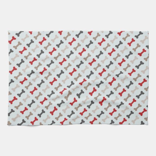 Retro Hundeknochen-Muster Küchentuch (Horizontal)