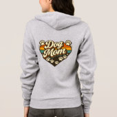 Retro-Hundemama  Hoodie (Rückseite)