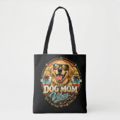 Retro-Hundemutter-Vibes Golden Retriever Tasche (Vorderseite)