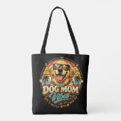 Retro-Hundemutter-Vibes Golden Retriever Tasche (Rückseite)