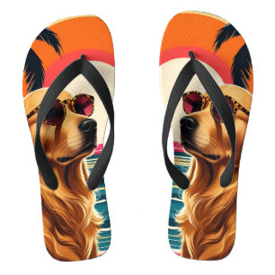 Retro-Hundesonnenbrille Vintage-Sonnenuntergang St Badesandalen