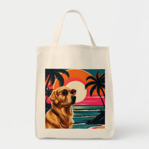 Retro-Hundesonnenbrille Vintage-Sonnenuntergang St Tragetasche