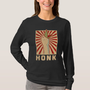 Retro-Hupen Lustige Gans Ente Männer Frauen T-Shirt
