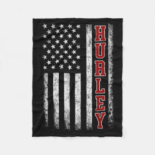 Retro Hurley Heimatstaat Cool 70er 80er Style Sonn Fleecedecke