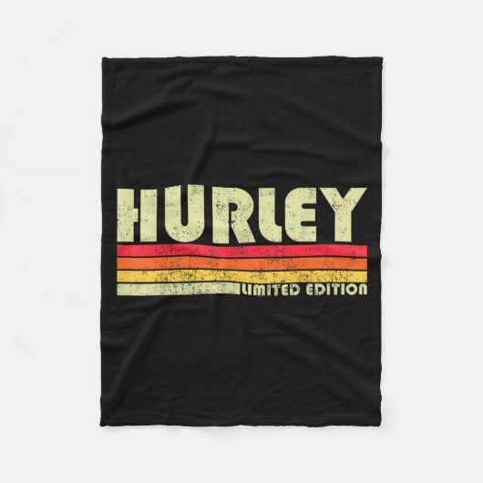 Retro Hurley Home State Cool 70s 80s Style Sunset Fleecedecke (Vorderseite)