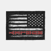 Retro Hurley Home State Cool 70s 80s Style Sunset  Fleecedecke (Vorderseite (Horizontal))