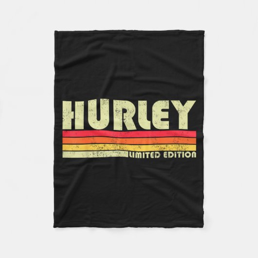 Retro Hurley Home State Cool 70s 80s Style Sunset Fleecedecke (Vorderseite)