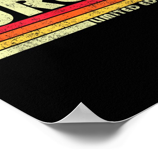 Retro Hurley Home State Cool 70s 80s Style Sunset  Poster (Ecke)