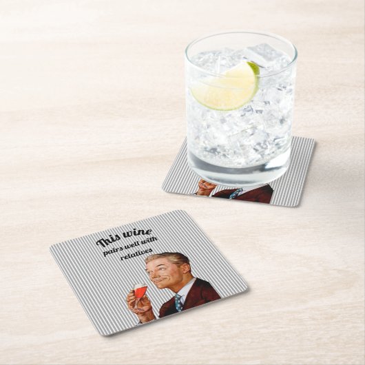 Retro Husband Funny Sprichwort Rechteckiger Pappuntersetzer (Vor Ort)