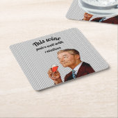 Retro Husband Funny Sprichwort Rechteckiger Pappuntersetzer (angewinkelt)