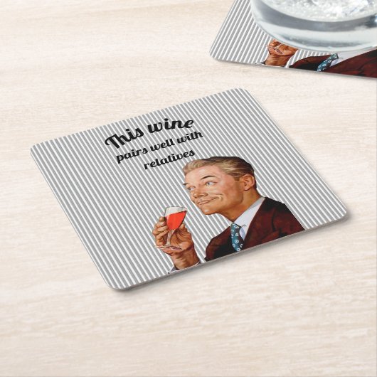 Retro Husband Funny Sprichwort Rechteckiger Pappuntersetzer (angewinkelt)