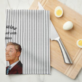 Retro Husband Funny Wine Geschirrtuch (Viertel Falte)