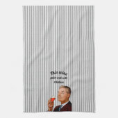 Retro Husband Funny Wine Geschirrtuch (Vertikal)