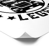 Retro Husband Vater Trucker Legend Poster (Ecke)