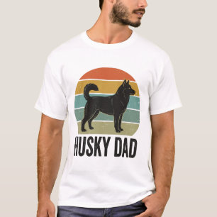Retro-Husky-Vater Retro-Hund-Vektor-Design_1 T-Shirt