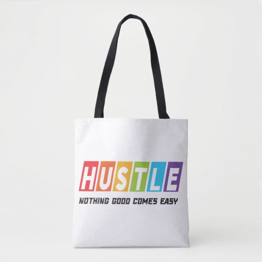 Retro Hustle Nichts Gutes kommt einfach Tasche (Vorderseite)