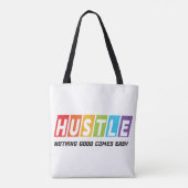 Retro Hustle Nichts Gutes kommt einfach Tasche (Rückseite)