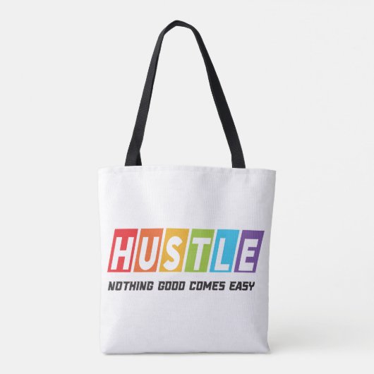 Retro Hustle Nichts Gutes kommt einfach Tasche (Rückseite)